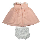 Valentina Bebes Set Abito-Coulotte Tinta Unita per Neonata LOVE9 PESCA VALENTINA BEBES 