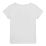 Guess T-Shirt Girocollo Tinta Unita con Stampa per Bambina K5GI08K6YW4XXJ BIANCO GUESS 