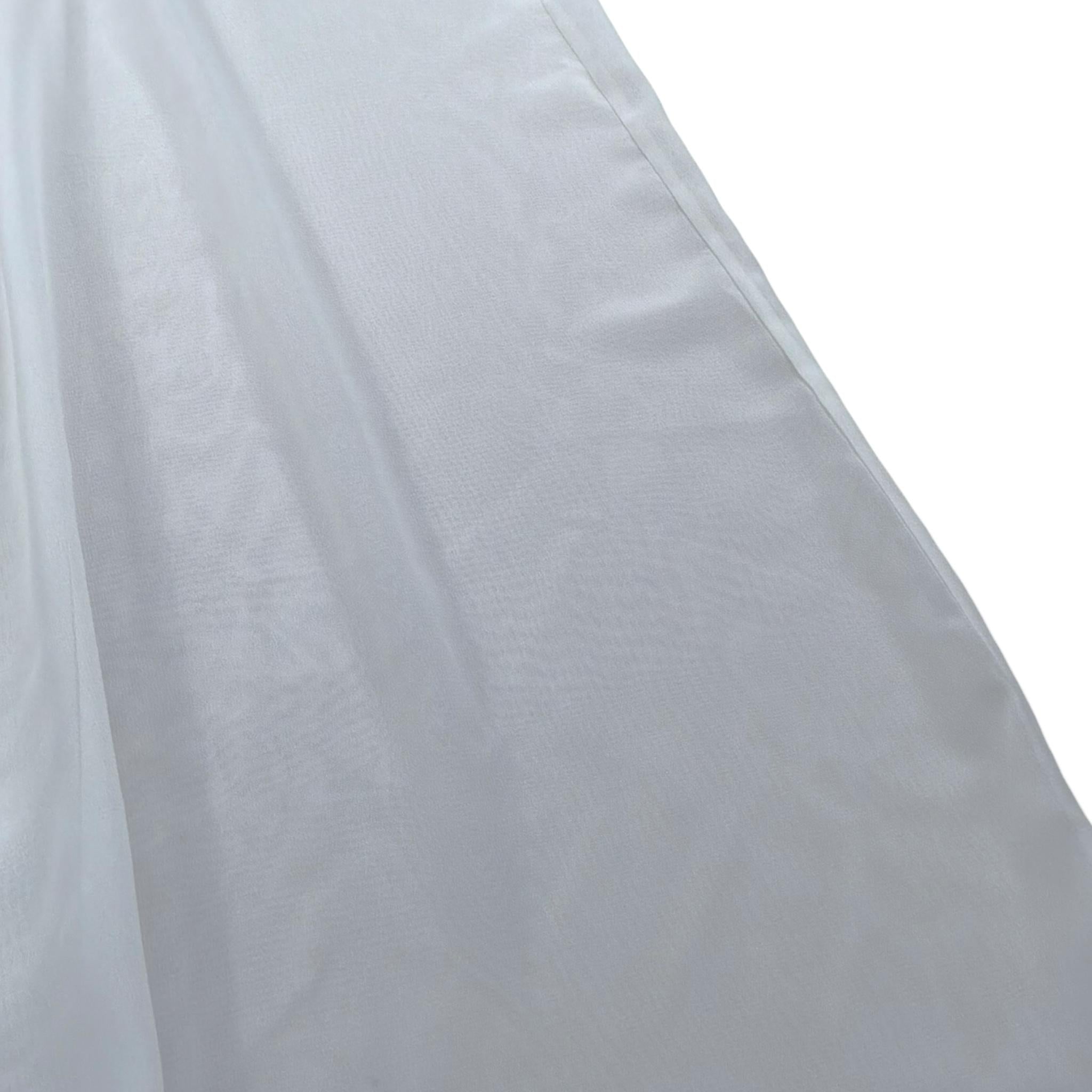 Nunzia Corinna Pantalone Modello Palazzo Tinta Unita Velato per Bambina NJ6015994 BIANCO NUNZIA CORINNA 