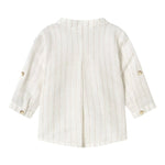 Mayoral Camicia tinta unita con Fantasia A Righe Panna per Neonato 11033X PANNA MAYORAL 