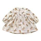 MAYORAL abito tinta unita con stampa  Beige per Neonata 2810 BEIGE MAYORAL 