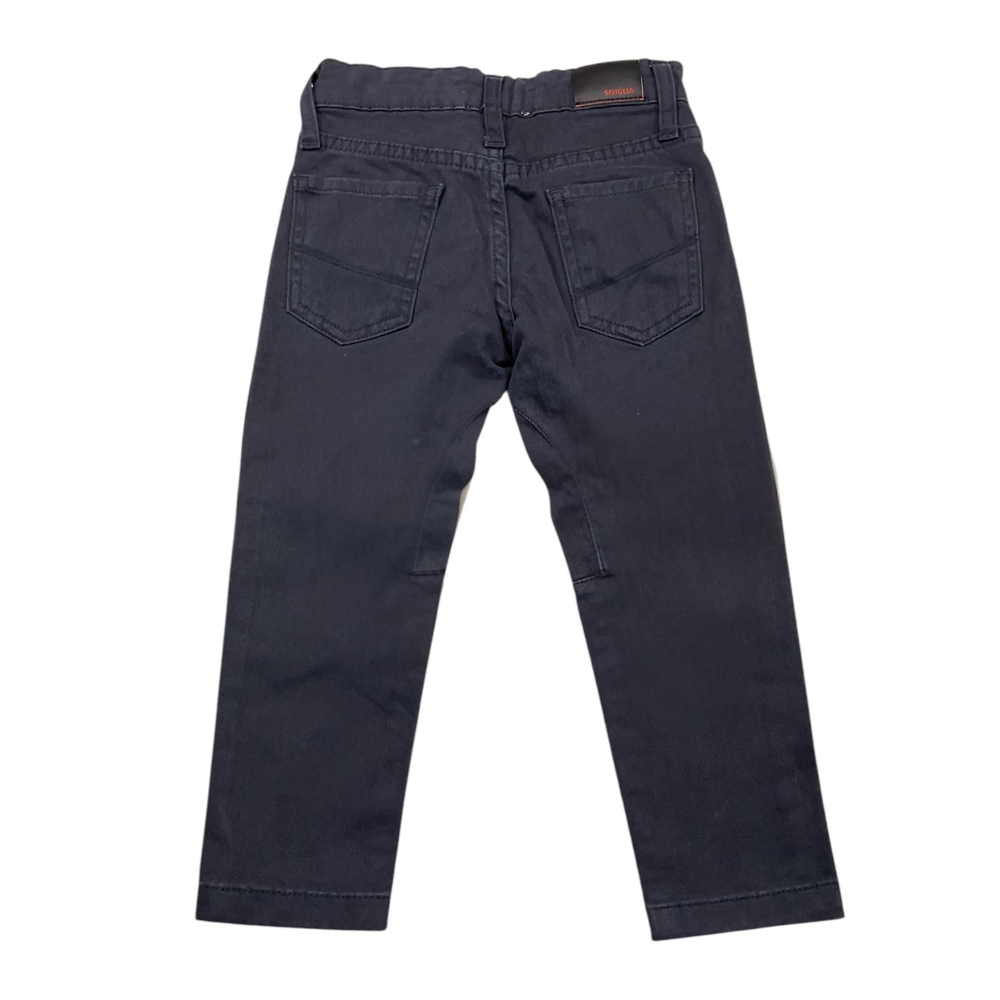 SIVIGLIA pantalone tinta unita con girovita regolabile Blu per Bambino SVBPT00528 BLU SIVIGLIA 
