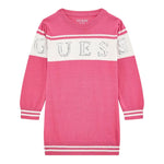 GUESS abito in maglia tinta unita con stampa Fuxia per Bambina K4YK01Z3GW0X FUXIA GUESS 