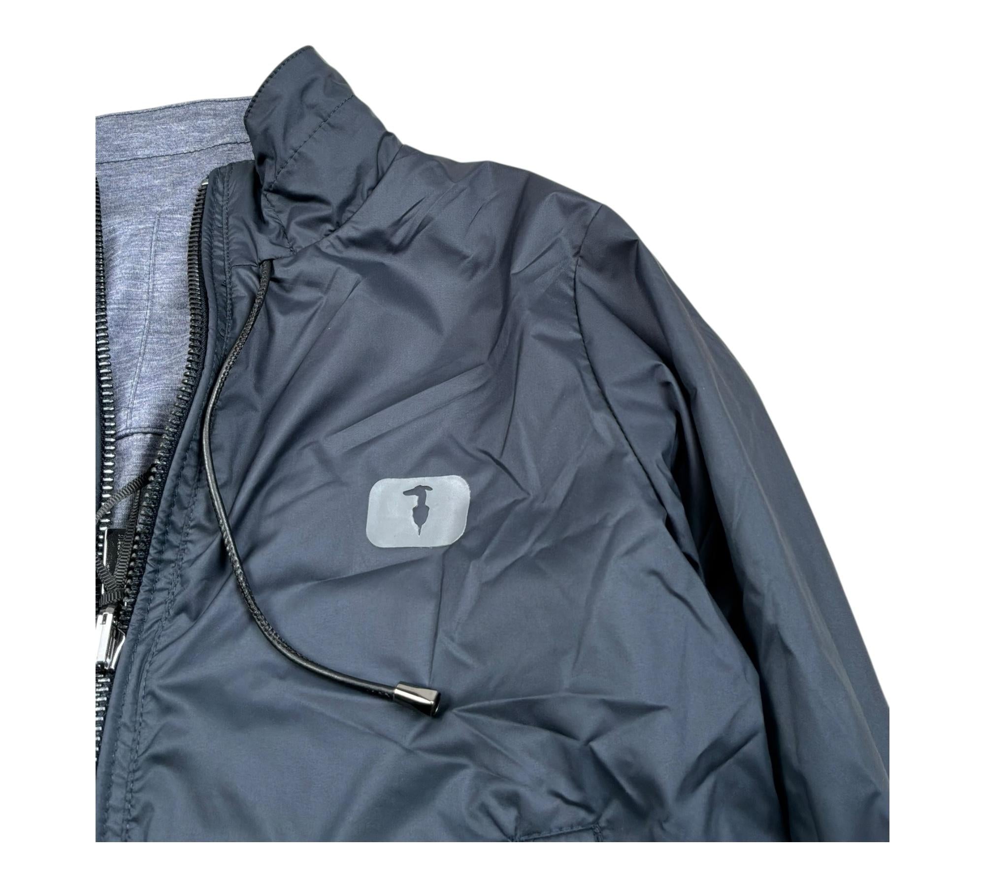 Trussardi Giubbino Tinta Unita con Zip Reversibile per Bambino TBP26135GB BLU TRUSSARDI 