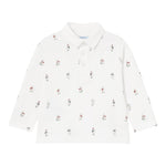 MAYORAL polo manica lunga tinta unita con stampe rso Bianco per Bambino 2182 BIANCO MAYORAL 