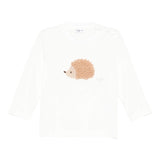 IL GUFO shirt girocollo tinta unita con ricami Panna per Neonato A24TA355MF002 PANNA IL GUFO 