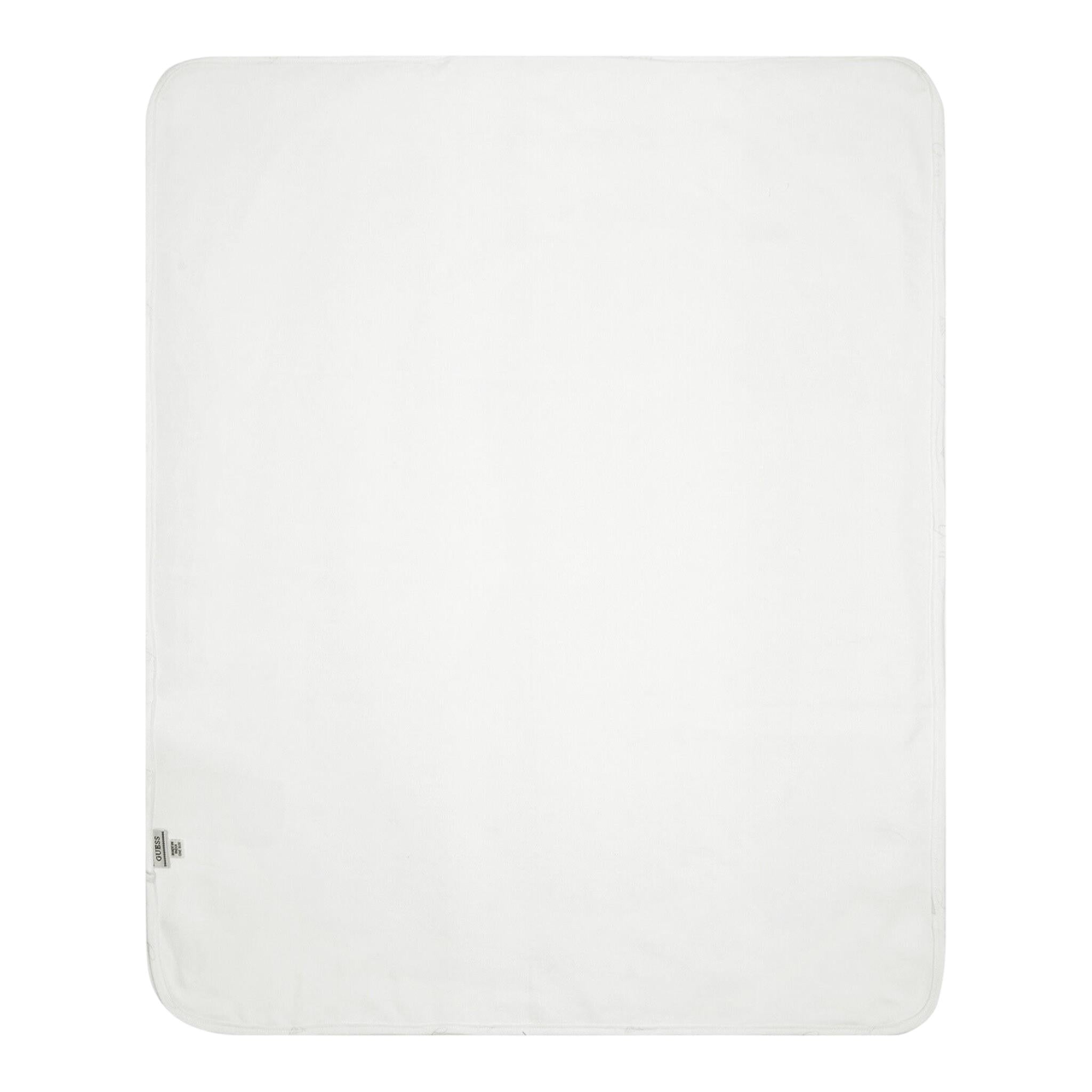 Guess Coperta Tinta Unita con Stampa per Neonata H5GW19KA6W1 BIANCO GUESS 
