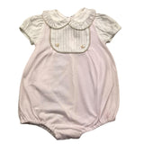 La Stupenderia Bodysuit Halbarm Einfarbig Mit Kontrastkragen Rosa Für Neugeborene