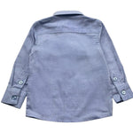 Trussardi Camicia Manica Lunga Tinta Unita per Neonato TIP26094CA AZZURRO POLVERE TRUSSARDI 