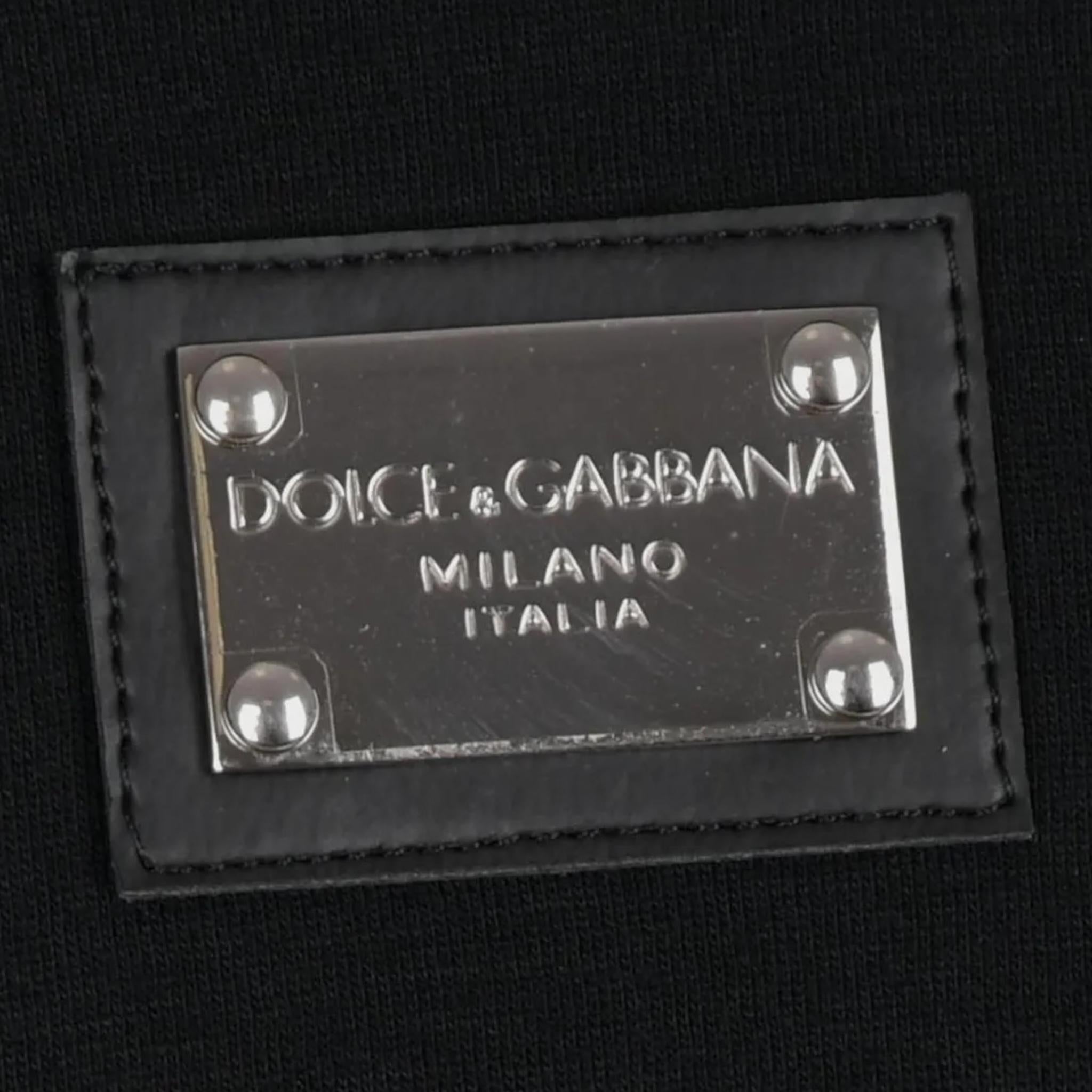 Dolce & Gabbana Felpa Tinta Unita con Cappuccio per Bambina L5JW9RG7KN5 NERO DOLCE & GABBANA 