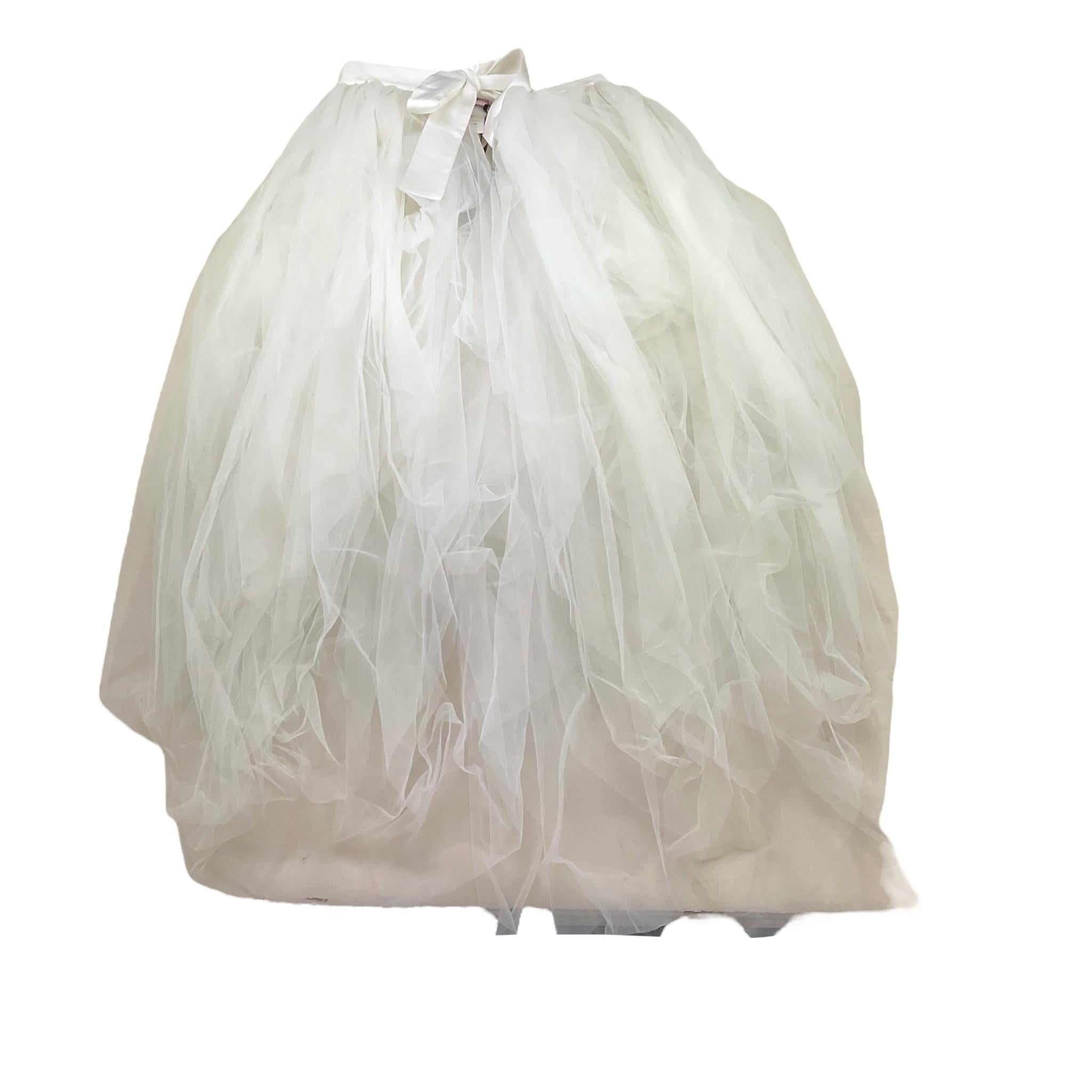 Nunzia Corinna Gonna Tinta Unita In Tulle per Bambina NJ3715985 BIANCO NUNZIA CORINNA 