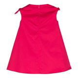 Das einfarbige, ärmellose Kleid „The Owl“ für Mädchen in Fuchsia