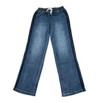 Refrigiwear Jeans Tinta Unita con Elastic In Vita per Bambina RWG606 BLU REFRIGIWEAR 