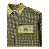 Etro Camicia Tinta Unita con Stampa per Bambino GW5P00 VERDE ETRO 