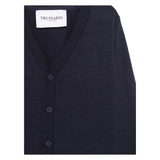 Trussardi Cardigan Tinta Unita con Logo per Bambino TBP25024CD BLU TRUSSARDI 