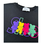 Shoe T-Shirt Girocollo tinta unita con Logo Nero per Bambina SHSS25G18 NERO SHOE 