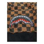 Sprayground Felpa con Cappuccio Fantasia Quadri per Bambino SPY1151BRW MARRONE SPRAYGROUND 