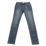 MET jeans tinta unita con girovita regolabile Azzurro per Bambina JNS AZZURRO MET 