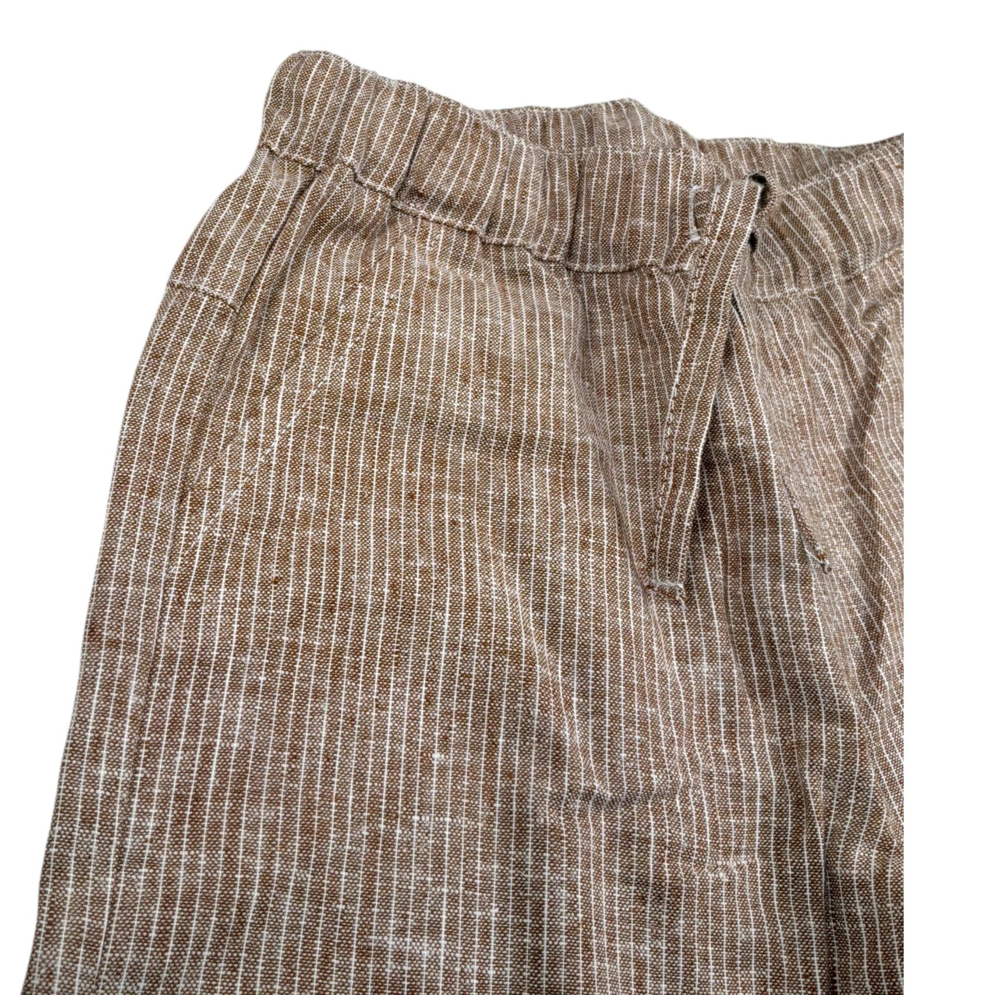 Please Pantalone Tinta Unita con Elastico In Vita per Neonato PE54301B73 MARRONE PLEASE 