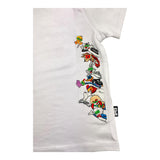 Daniele Alessandrini T-Shirt Girocollo Tinta Unita con Stampa Bianco per Neonato