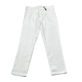 Manuel & Frank Pantalone Tinta Unita con Girovita Regolabile per Bambino MF1050B BIANCO MANUEL & FRANK 