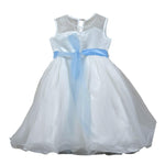 Enylo' Abito Cerimonia Tinta Unita Giromanica per Bambina 8269 BIANCO ENYLO' 