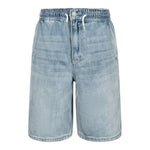 Levi'S Bermuda In Denim Tinta Unita con Elastico In Vita per Bambino 9EH003 AZZURRO LEVI'S 