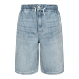 Levi'S Bermuda In Denim Tinta Unita con Elastico In Vita per Bambino 9EH003 AZZURRO LEVI'S 