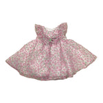 Ninnaoh Abito Tinta Unita con Stampa Fiori per Neonata E25AB70 BIANCO NINNAOH 