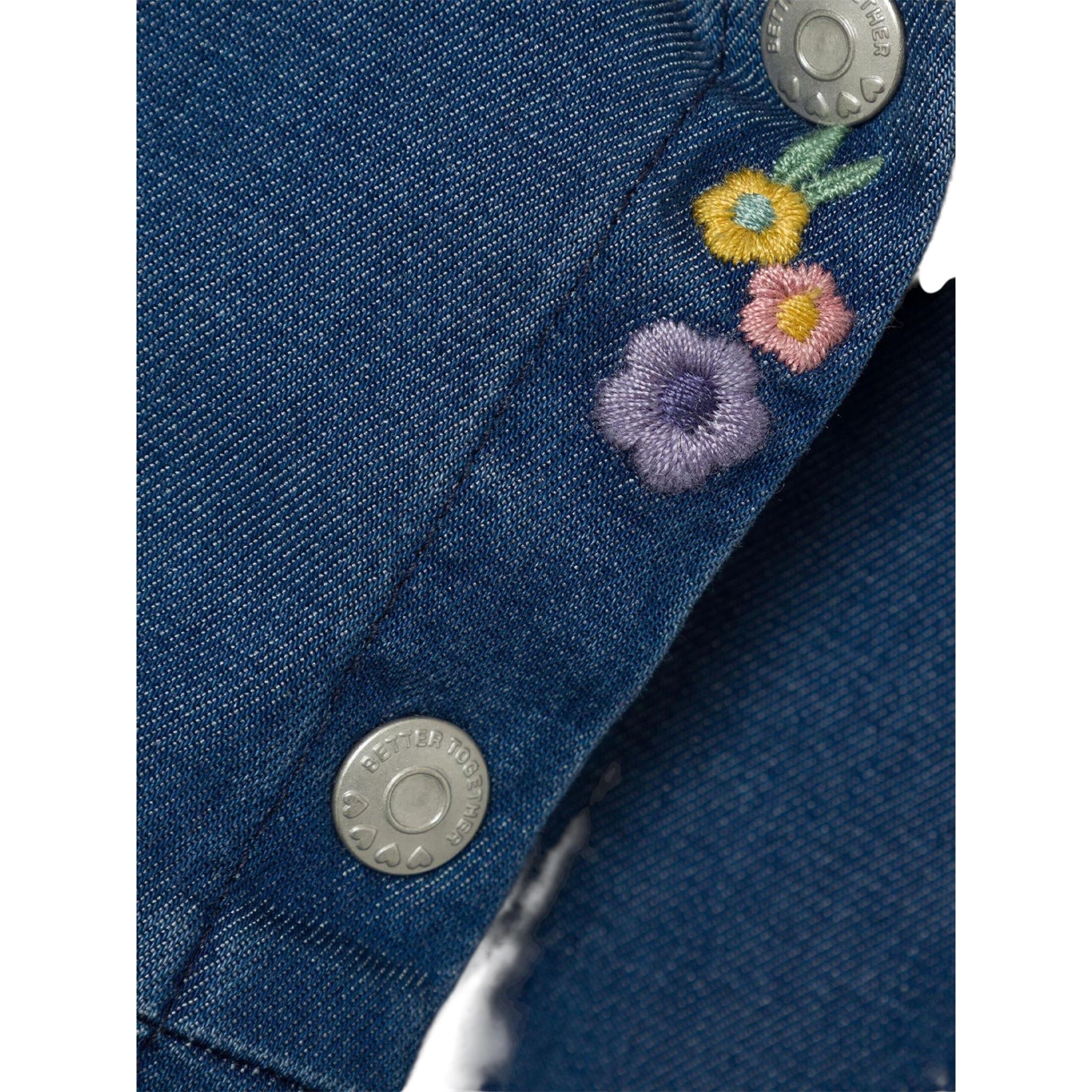 Name It Abito In Denim tinta unita Mezza Manica Blu per Neonata 13226992 BLU NAME IT 