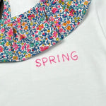 Laranjinha T-Shirt Tinta Unita con Colletto per Neonata 92907V5863L67 BIANCO LARANJINHA 