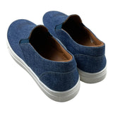 Etro Sneakers Tinta Unita In Denim Blu Per Bambino