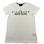 JOHN RICHMOND t-shirt girocollo tinta unita con logo Bianco per Bambino RBA24048TS BIANCO JOHN RICHMOND 