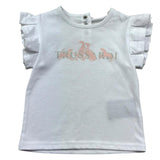 Trussardi T-Shirt Girocollo Tinta Unita con Logo per Neonata TIP26131TS BIANCO TRUSSARDI 