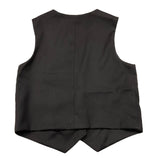 JOHN RICHMOND gilet tinta unita con bottoni in contrasto Nero per Bambina RGA25220GT NERO JOHN RICHMOND 