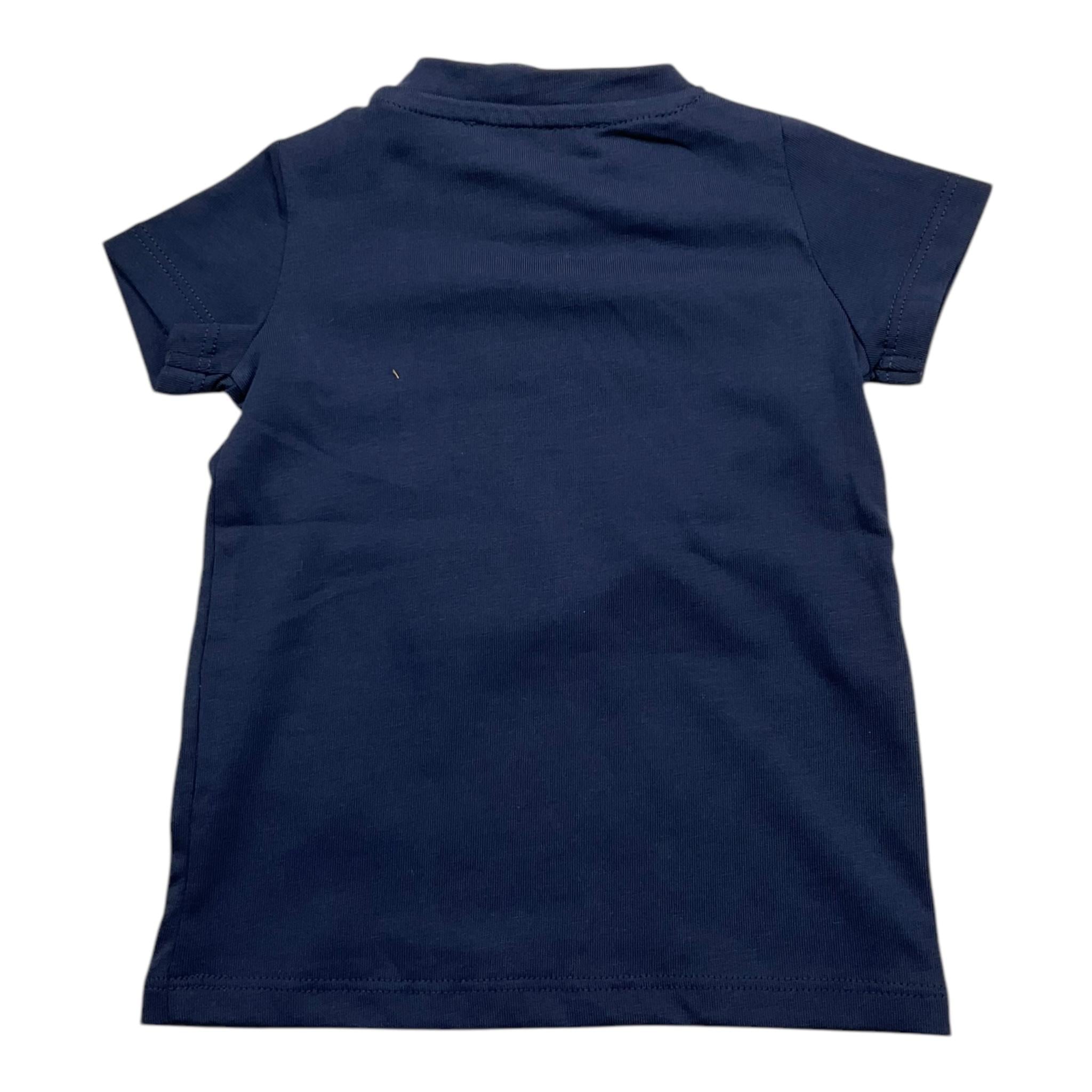 TRUSSARDI t-shirt girocollo tinta unita con stampa Blu per Neonata TIA25005TS BLU TRUSSARDI 