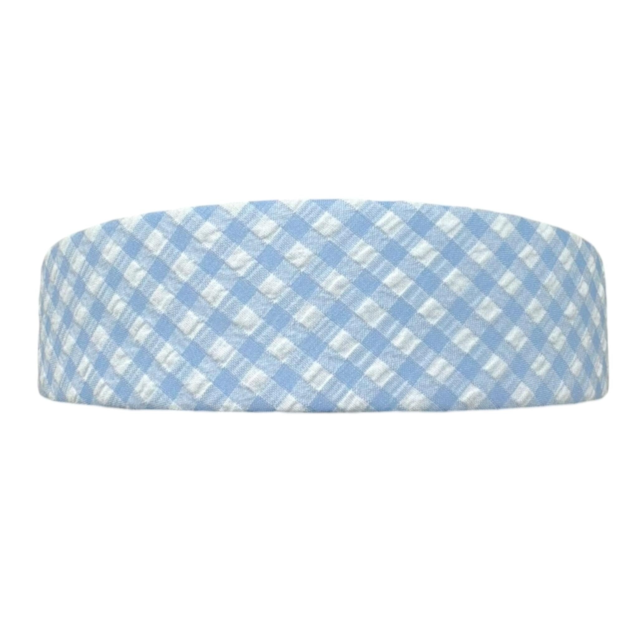 Magil Cerchietto Bicolore con Fantasia A Quadri per Bambina FN29057 BIANCO/AZZURRO MAGIL 