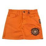 Just Cavalli Gonna Tinta Unita con Applicazione Sole per Bambina JGP26081GO ARANCIONE JUST CAVALLI 