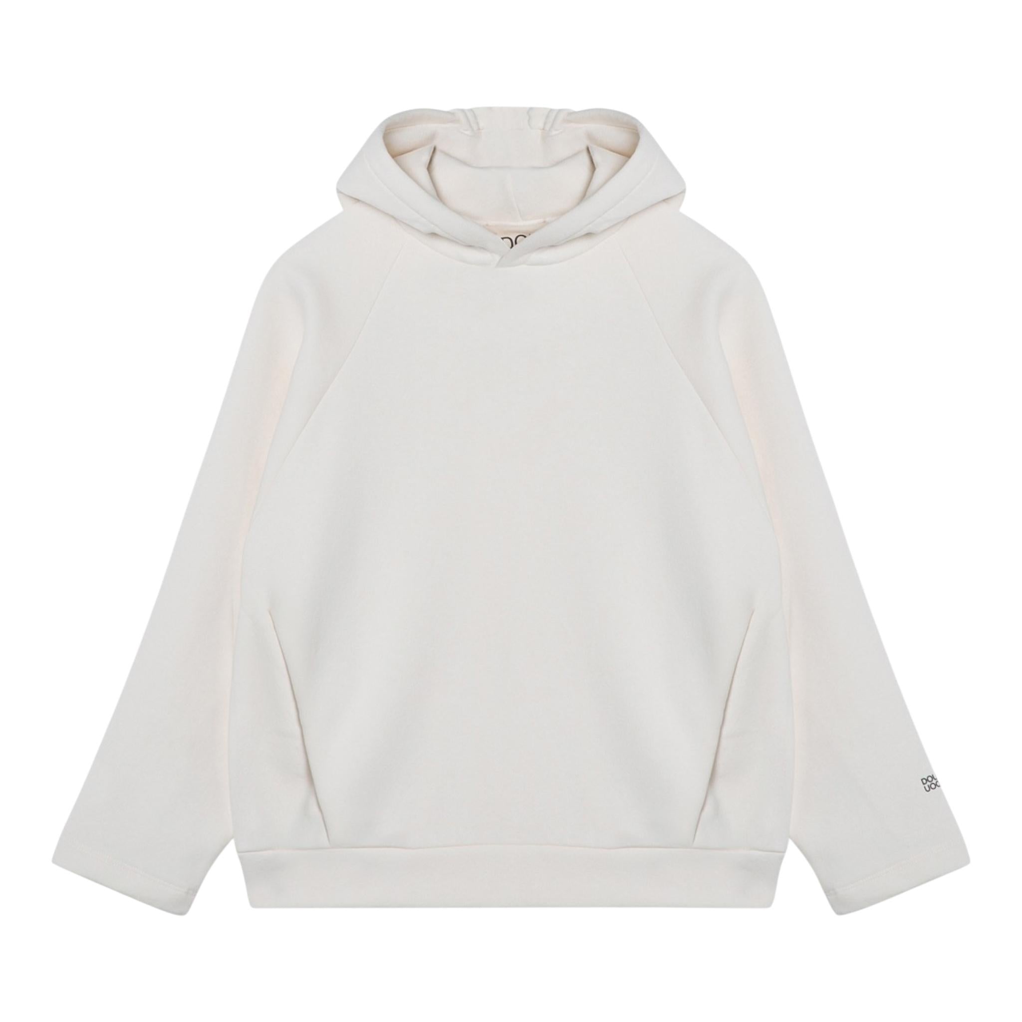 DOU DOU felpa chiusa con cappuccio tinta unita Panna per Bambino DV4P90XX PANNA DOU DOU 