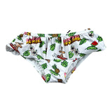 Moschino Costume Modello Slip Tinta Unita con Stampa per Neonata MDL00T BIANCO MOSCHINO 