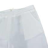 Fun & Fun Pantalone Tinta Unita Modello A Zampa per Bambina FNCBPT00990 BIANCO FUN & FUN 