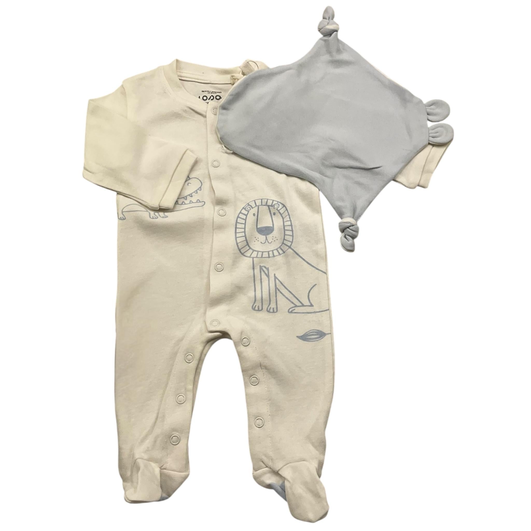 LOSAN set tutina manica lunga tinta unita con fazzoletto Bianco per Neonato 51029633017002 BIANCO LOSAN 