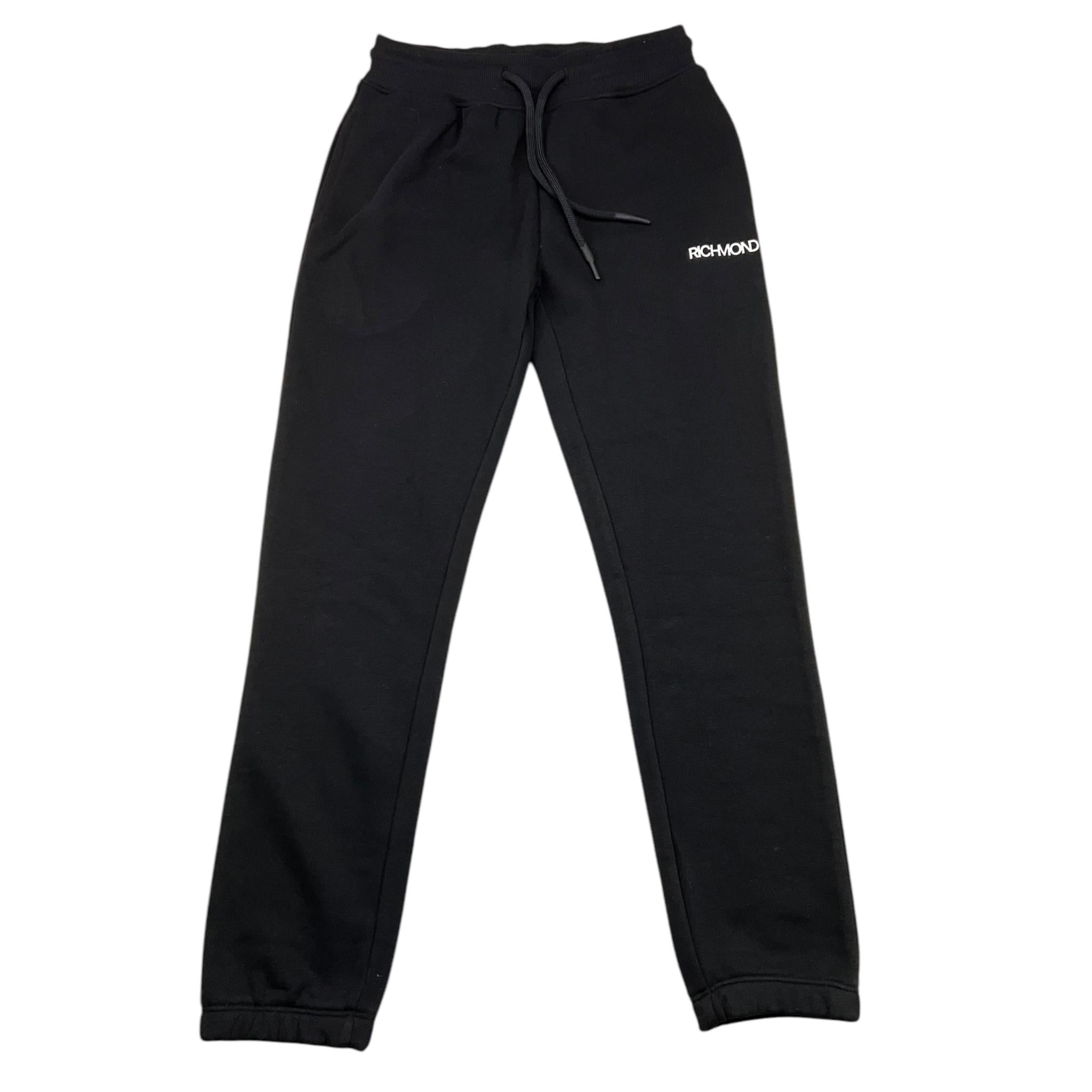 JOHN RICHMOND pantalone tuta tinta unita cn logo Nero per Bambino RBA25047CF NERO JOHN RICHMOND 