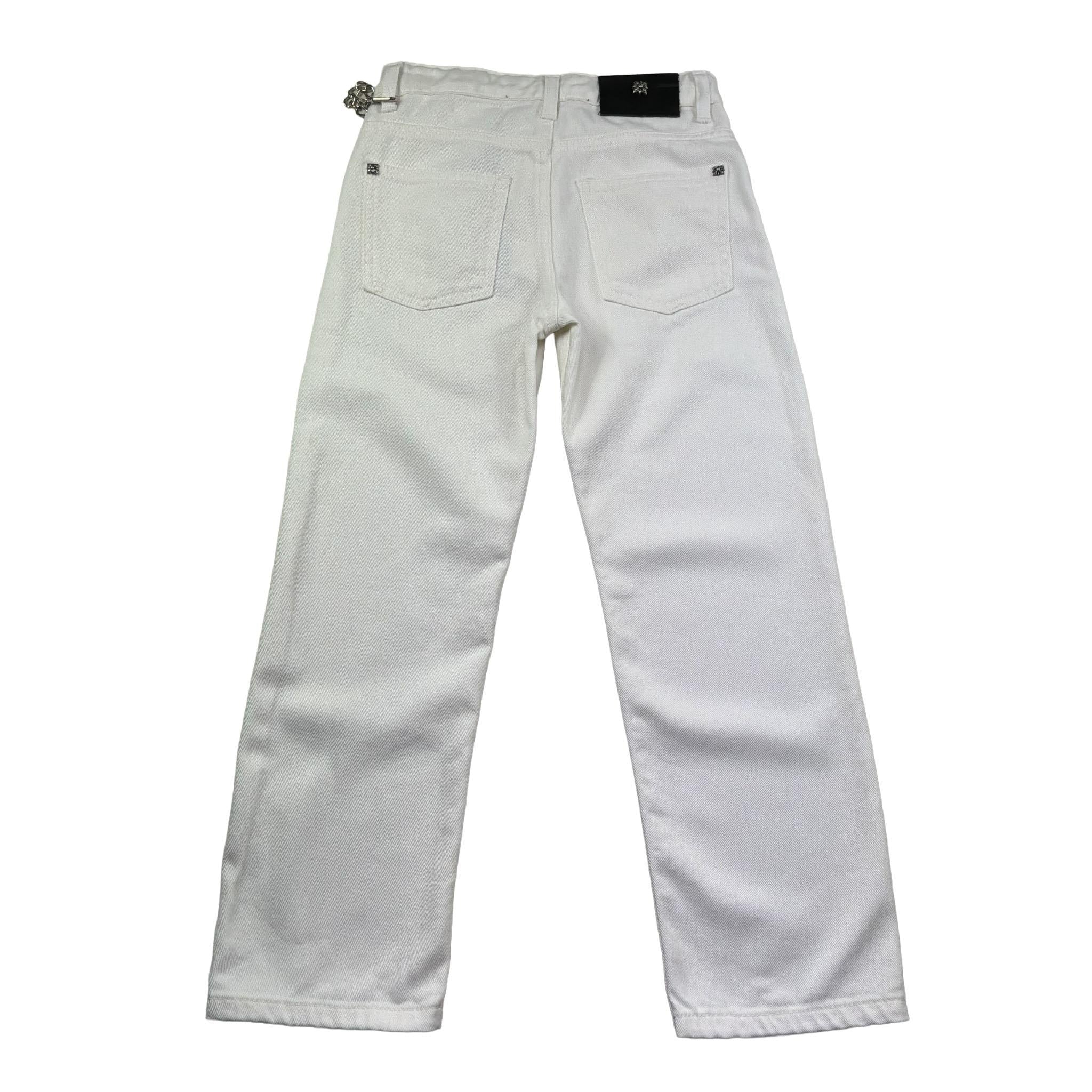 John Richmond Jeans Tinta Unita con Catena per Bambino RBP26227PA BIANCO JOHN RICHMOND 