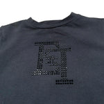 Elisabetta Franchi T-Shirt Girocollo Tinta Unita con Stampa per Neonata EGTS082 NERO ELISABETTA FRANCHI 