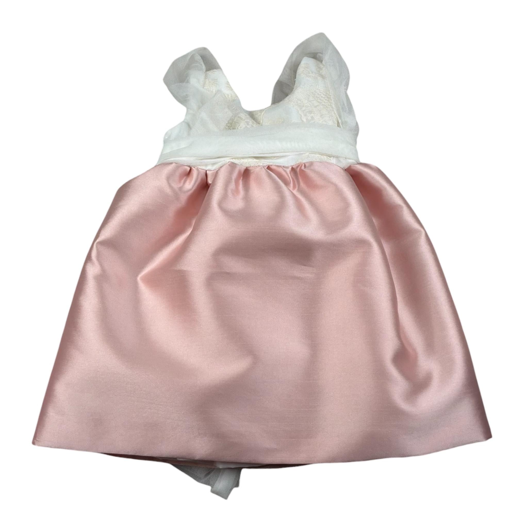 abito cerimonia giromanica bicolore 4858J ROSA CUA-CUAK 