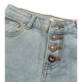 Vicolo Short In Denim Tinta Unita con Girovita Regolabile per Bambina 3146SD00241X AZZURRO VICOLO 