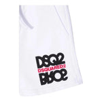 Dsquared2 Bermuda Tuta Tinta Unita con Logo per Neonato DQ0837 BIANCO DSQUARED2 