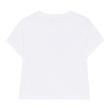 PATRIZIA PEPE t-shirt girocollo tinta unita con stampa paillettata Bianco per Bambina 7M0807 BIANCO PATRIZIA PEPE 