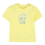 Timberland T-Shirt Girocollo Tinta Unita con Stampe per Neonato T60388 GIALLO TIMBERLAND 